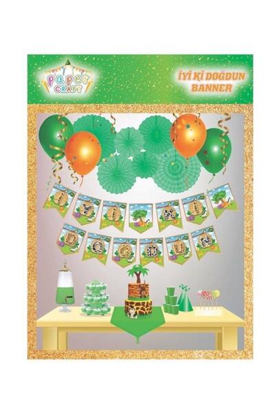 Parti Furyası مجموعة عيد ميلاد سعيد بطابع حيوانات من سلسلة سفاري