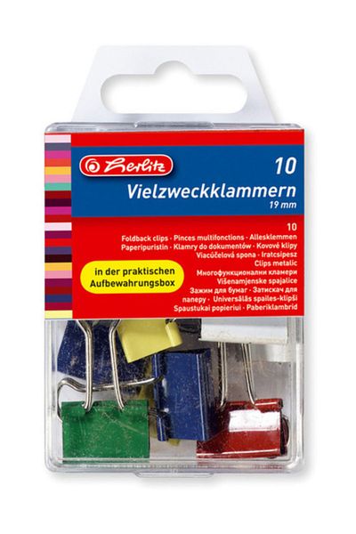 Pyrus Herlitz Set of 100 Colorful Clips - 8770257