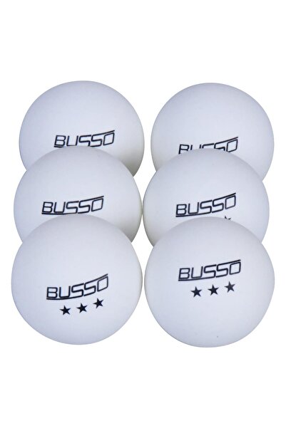 BUSSO Bs BS23021 Pinpon Topu 6'Lı (Beyaz)