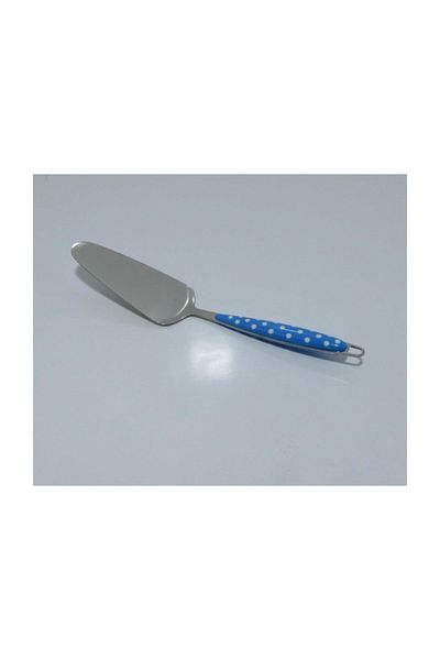 Emr züccaciye Polka Dot Handled Serving Spatula - Shovel 26 Cm. Blue