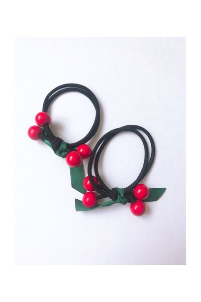 Yeşim Aksesuar Cherry Children's Buckle Two Pieces & Thick Elastic Buckle