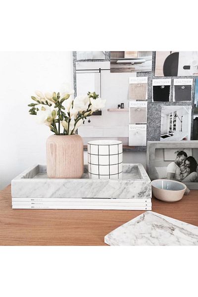 MERMEREVİM Marble Tray (MEDIUM SIZE)