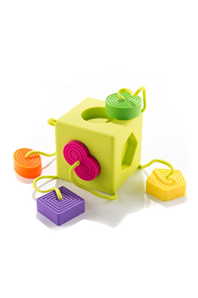 Fat Brain Toys OombeeCube – Образователен сензорен куб със силиконови форми