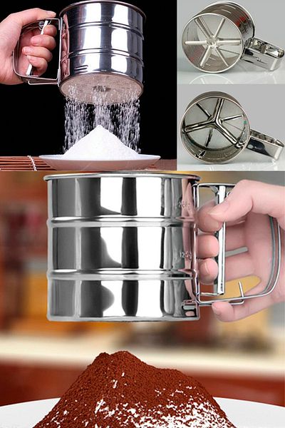 Kazanabil Stainless Steel Practical Flour Sieve