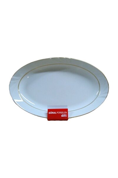 Güral Porselen 1 Piece 30 Cm Gilded Boat Plate