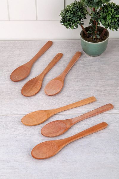 Queen’s Kitchen Bamboo 6 Sugar Spoons