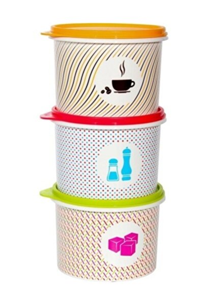 Tupperware Silindir Kaplar 3lü Set