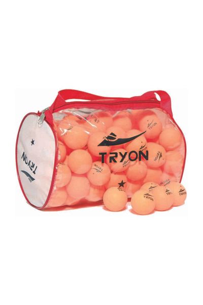 TRYON MTT-070 100 Pieces 1 Star Table Tennis Ball Orange