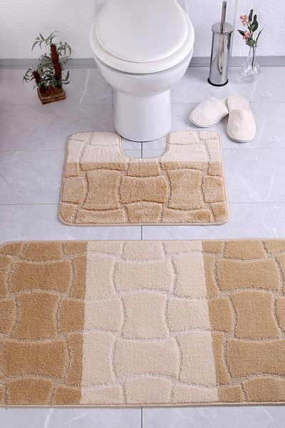 Confetti Sarıyer 50x80 40x50 cm PS Bone Bath Rug