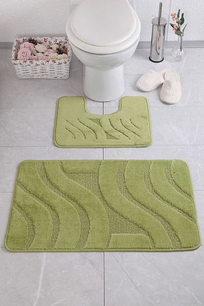 Confetti Symphony 60x100 50x60 cm BQ Green Bath Rug