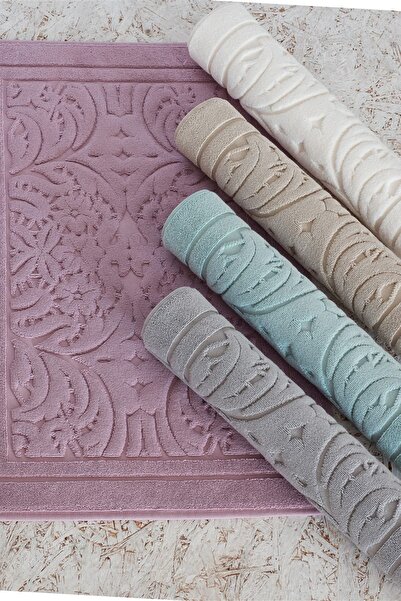 Ecocotton Pamuk 50x80cm Banyo Paspası Elenora Mint