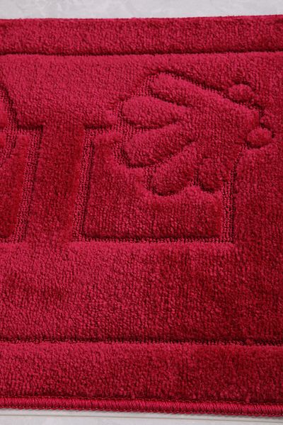 Confetti Maritime 50x80 40x50 cm PS Claret Red Bathroom Rug