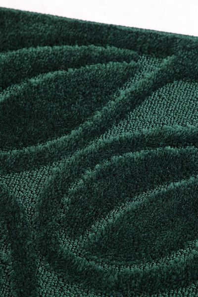 Confetti Flora 60x100 50x60 cm BQ Nefti Green Bath Rug