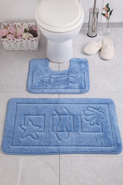 Confetti Maritime 50x80 40x50 cm PS Blue Bath Rug