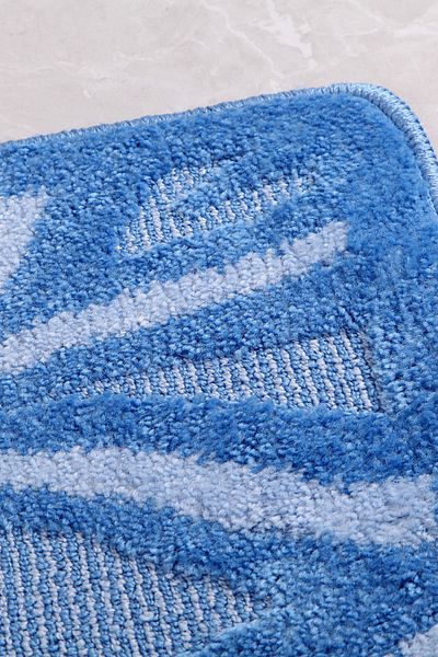 Confetti Lotus 60X100 Blue Bath Rug