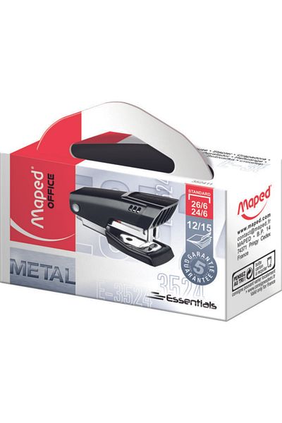 Maped Essentials Metal Mini 24/6 Stapler Black3154143524118