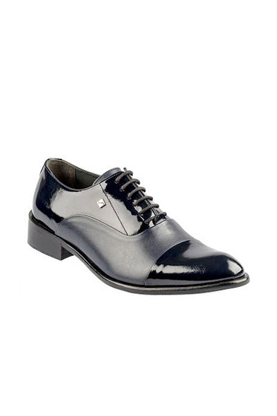 Fosco Men's Black Genuine Leather Classic Shoes