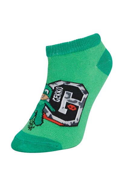 DeFacto Boy's Red Pj Masks Licensed 3-Piece Booties Socks