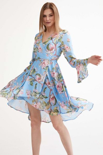 Sementa Rochie de damă cu model de flori albastre