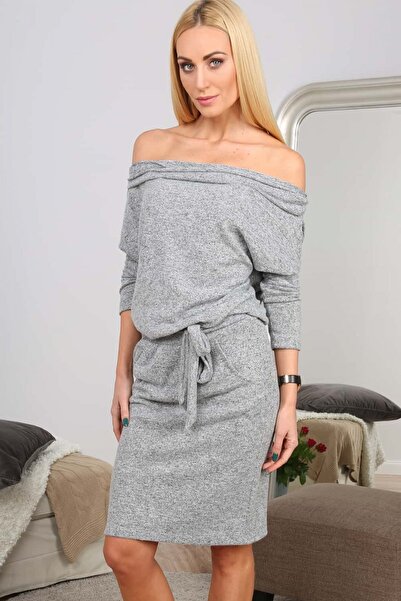 fasardi Şal Yaka Elbise