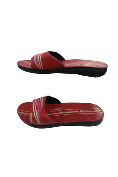 GEZER Ge067-10 Women's Red Daily Walking Slippers