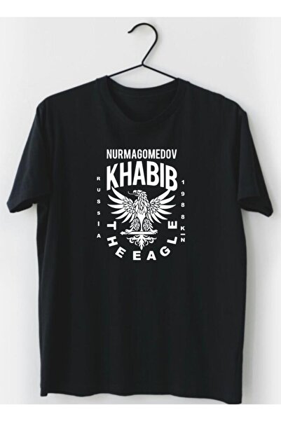 venüsdijital Tricou negru unisex Khabib Eagle 2 Design