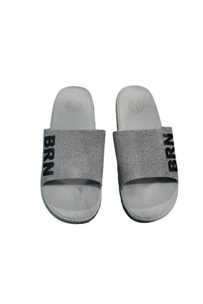 BRN B051-10 Хлопчачі сірі капці з неслизькою підошвою для пляжу та щоденних прогулянок