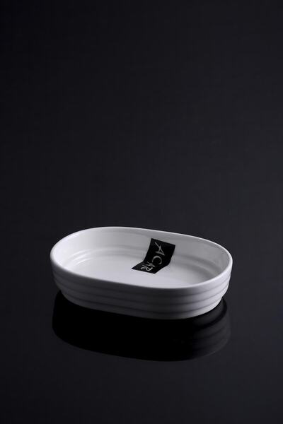 ACAR Bianca Perla 6lı Porselen Oval Servis Kase - 15.7 Cm