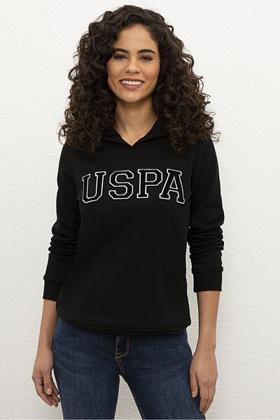 U.S. Polo Assn. Hanorac negru de damă
