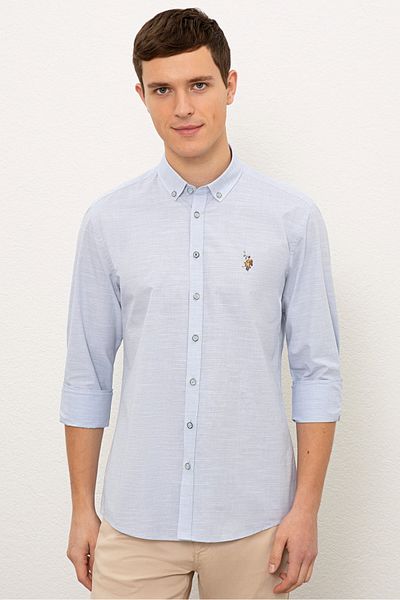 U.S. Polo Assn. Мъжка синя риза