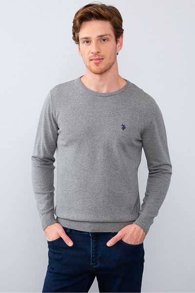 U.S. Polo Assn. Gray Men's Knitwear Sweater