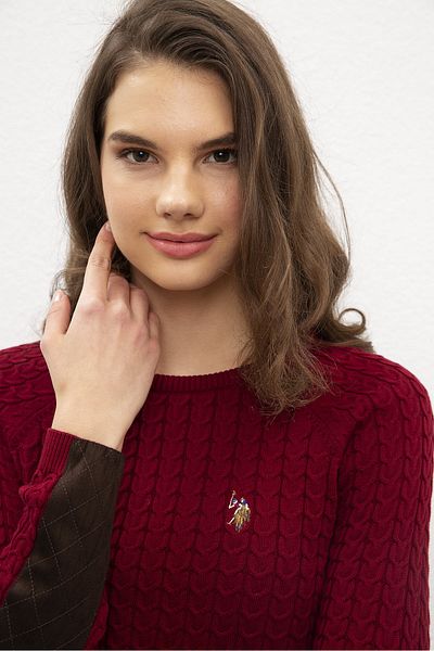 U.S. Polo Assn. Pulover roșu de damă