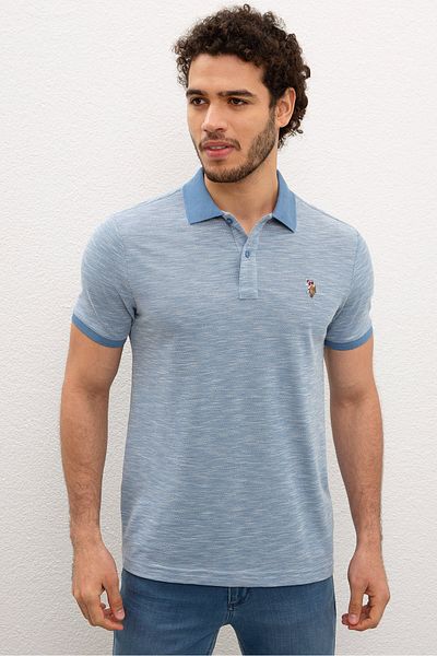 U.S. Polo Assn. Tricou albastru pentru bărbați
