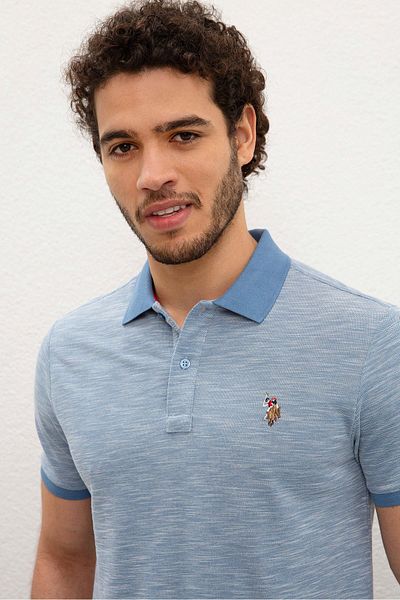 U.S. Polo Assn. Tricou albastru pentru bărbați