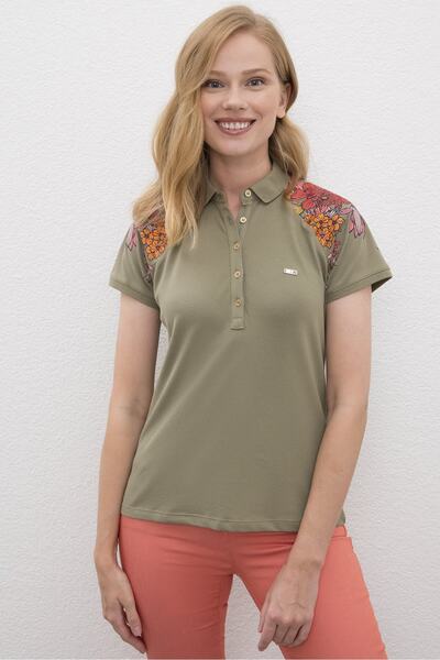 U.S. Polo Assn. Tricou verde pentru femei