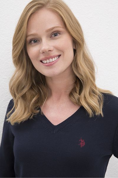 U.S. Polo Assn. Pulover de damă bleumarin