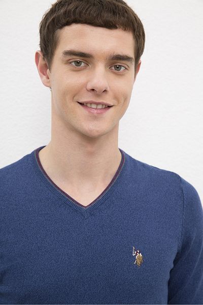 U.S. Polo Assn. Pulover pentru bărbați albastru