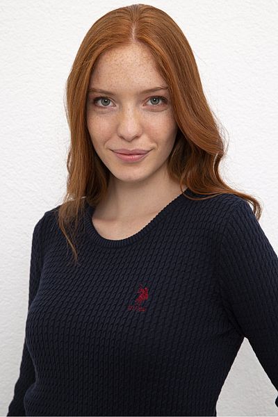 U.S. Polo Assn. Pulover de damă bleumarin
