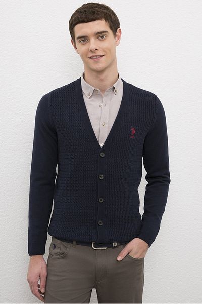 U.S. Polo Assn. Ανδρική ζακέτα Navy Blue