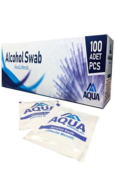 Aqua - Alkollü Swap Mendil - 100 Adet -
