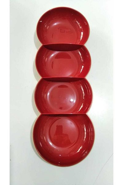 Tupperware Red Clear Cookie Service