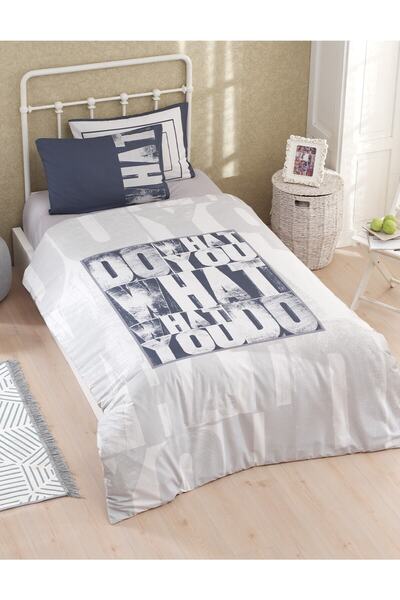 Navy Classy Lacivert Tek Kişilik Genç Nevresim Takımı