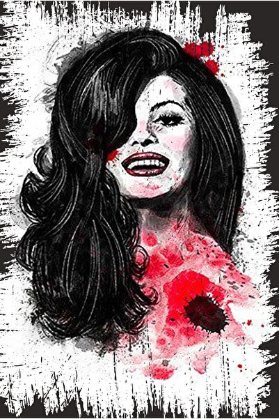 hediyeniburadabul Ρετρό Ξύλινη Αφίσα Τοίχου 20x30