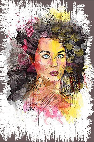 hediyeniburadabul Ρετρό Ξύλινη Αφίσα Τοίχου 20x30