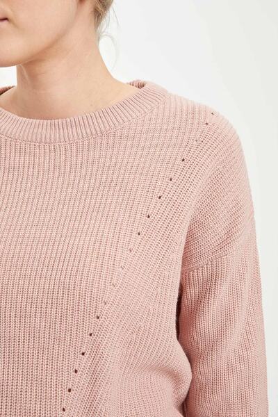 DeFacto Women's Pink Basic Knitwear Sweater H6905AZ20AU