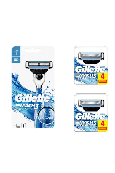 Gillette Mach3 Yedekli Tıraş Makinesi +2 Adet Mach3 Start 4'lü Yedek