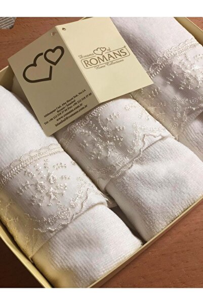 Romans Bridal Lace Triple Boxed 30x50 Towel