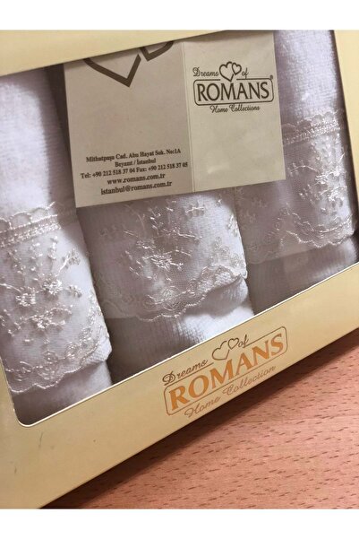 Romans Bridal Lace Triple Boxed 30x50 Towel