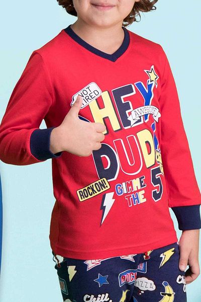 ROLY POLY Hey Dude Red Boy Pajama Set