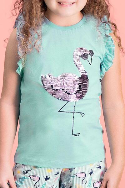 ROLY POLY Payet Pelican Mint Yeşili Kız Çocuk Şort Takım